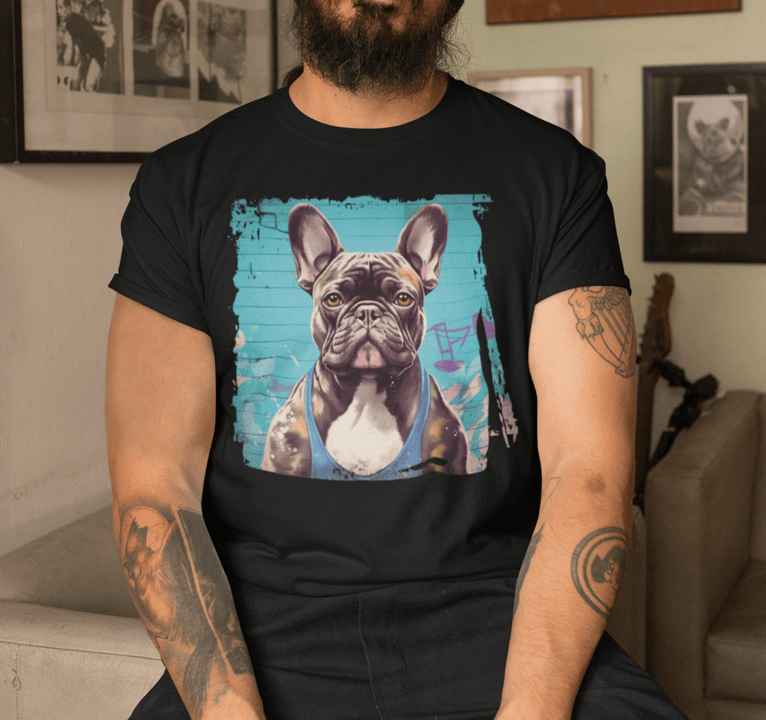 Beach Frenchie Klassisches Herren-T-Shirt - Bobbis Store Hunde