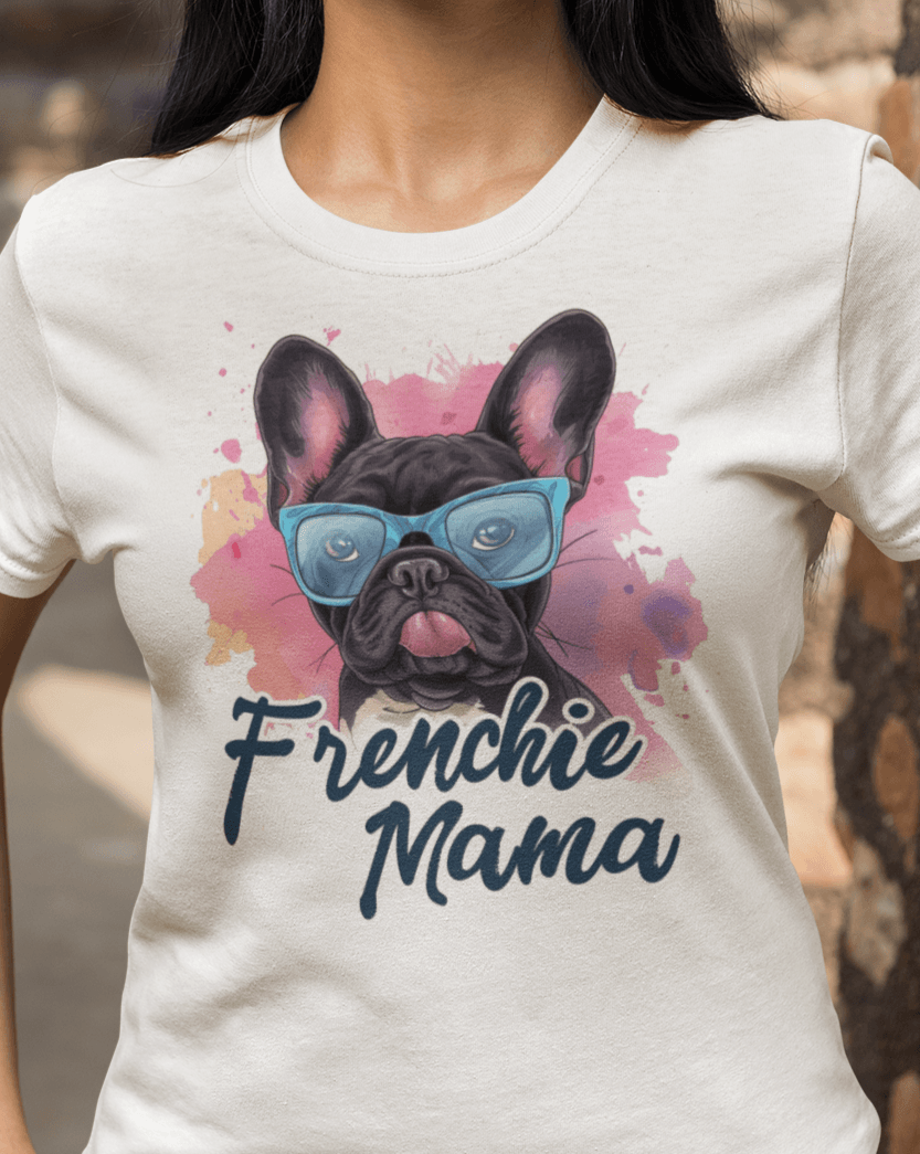 Frenchie Mama Lockeres Damen-T-Shirt - Bobbis Store