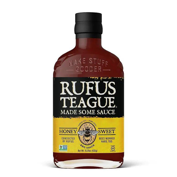 Barbecue Sauce Honey Sweet von Rufus Teaque 432g. - Bobbis Store Hunde