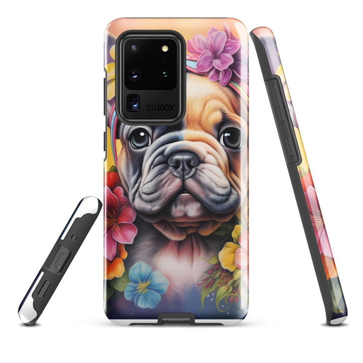 Blumen Frenchie Hardcase Samsung®-Hülle - Bobbis Store Hunde