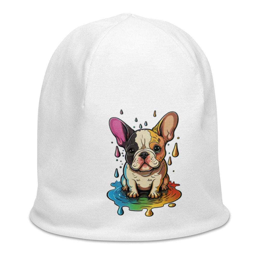 Color Frenchie Allover-Beanie - Bobbis Store Hunde