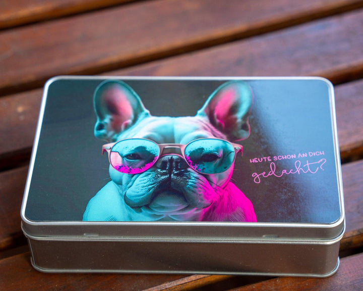 Color Frenchie Brotdose / Geschenkdose - Bobbis Store Hunde