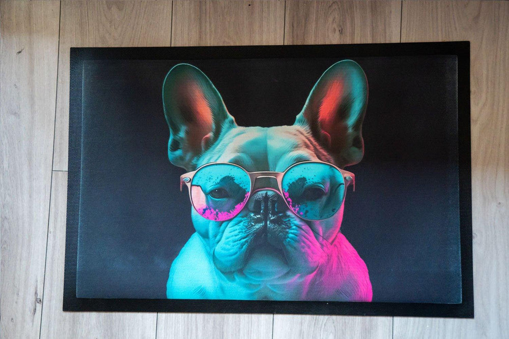 Color Frenchie Fußmatte 40x60 cm - Bobbis Store Hunde