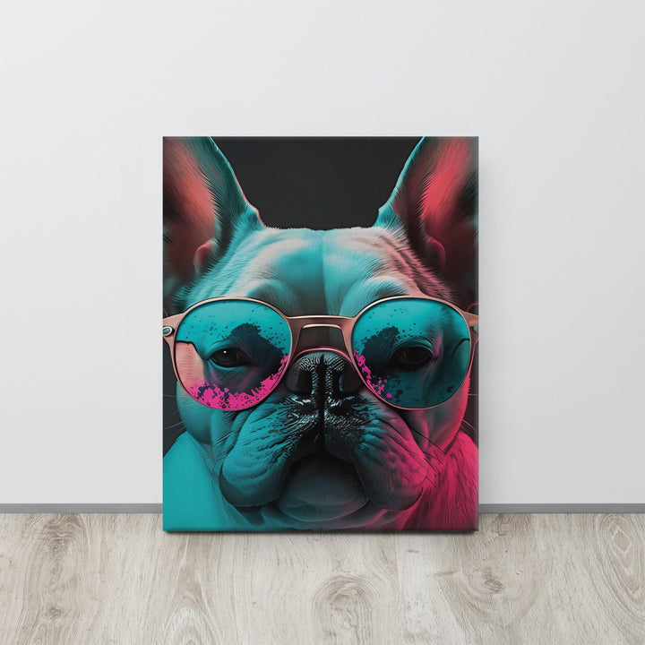 Color Frenchie Leinwand - Bobbis Store Hunde