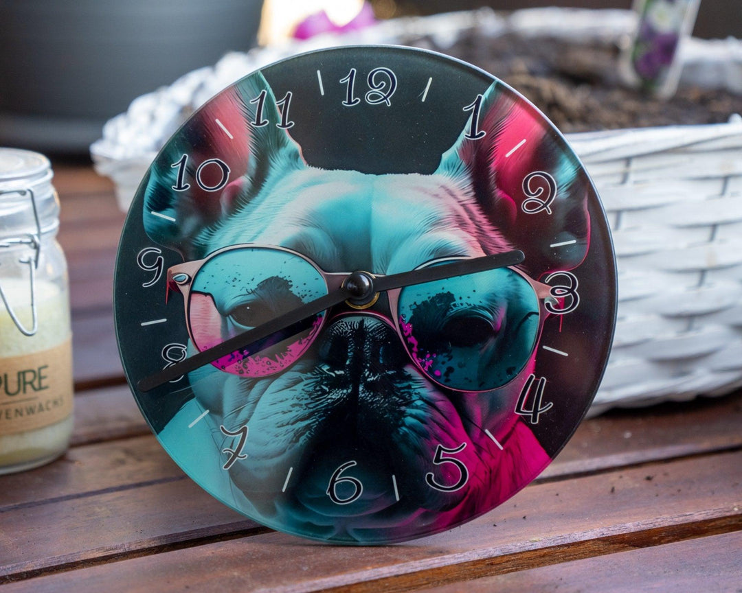Color Frenchie Uhr - Bobbis Store Hunde