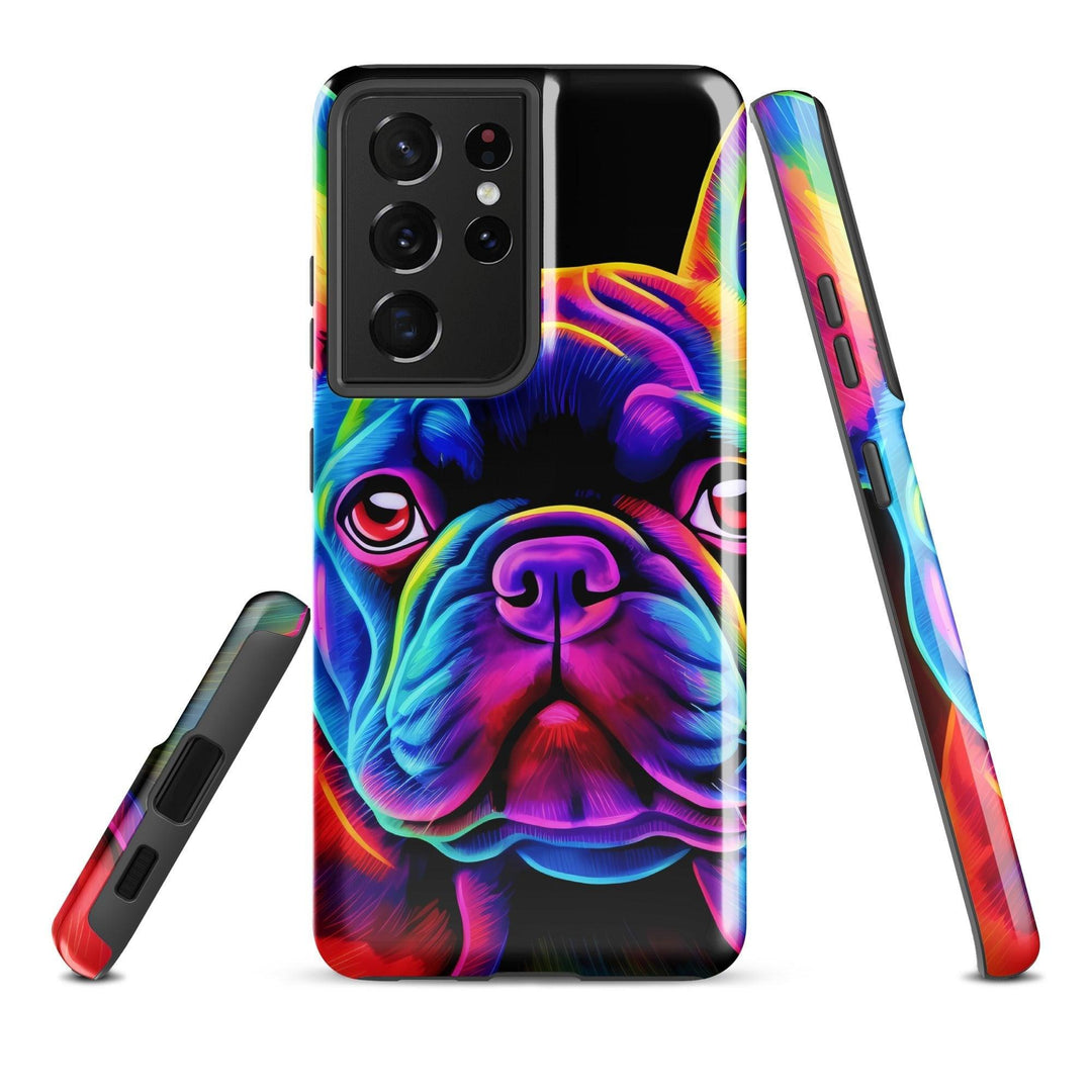 Color Frenchie V2 Hardcase Samsung®-Hülle - Bobbis Store Hunde