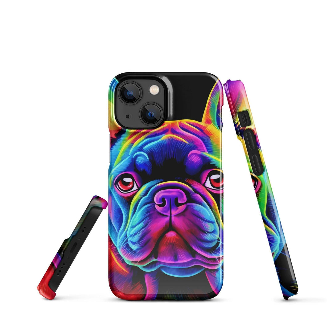 Color Frenchie V2 Snapcase iPhone®-Hülle - Bobbis Store Hunde