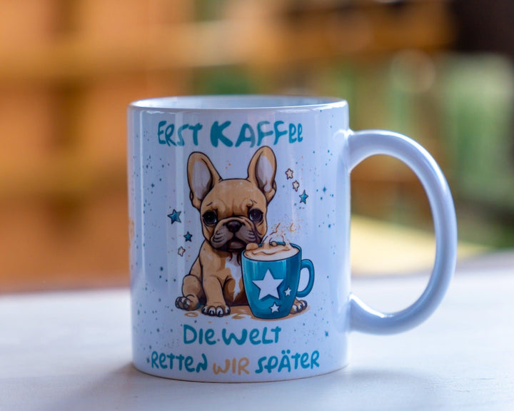 Erst Kaffee white - Tasse - Bobbis Store Hunde