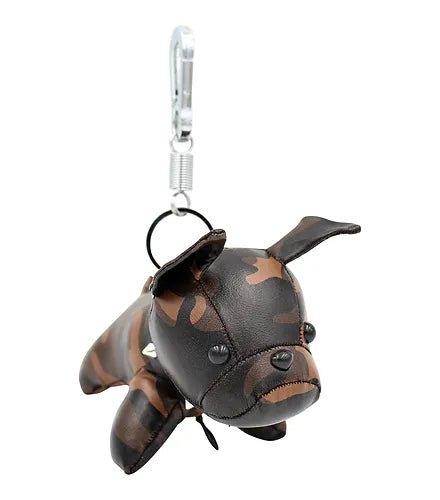 Französische Bulldogge Leder Schlüsselanhänger , Rucksack (Brown) - Bobbis Store Hunde