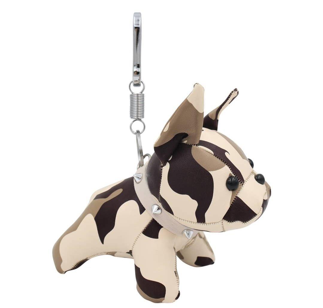 Französische Bulldogge Leder Schlüsselanhänger , Rucksack (Zebra) - Bobbis Store Hunde