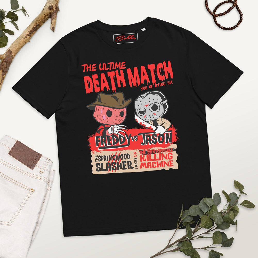 Freddy vs Jason Unisex-Bio-Baumwoll-T-Shirt - Bobbis Store Hunde