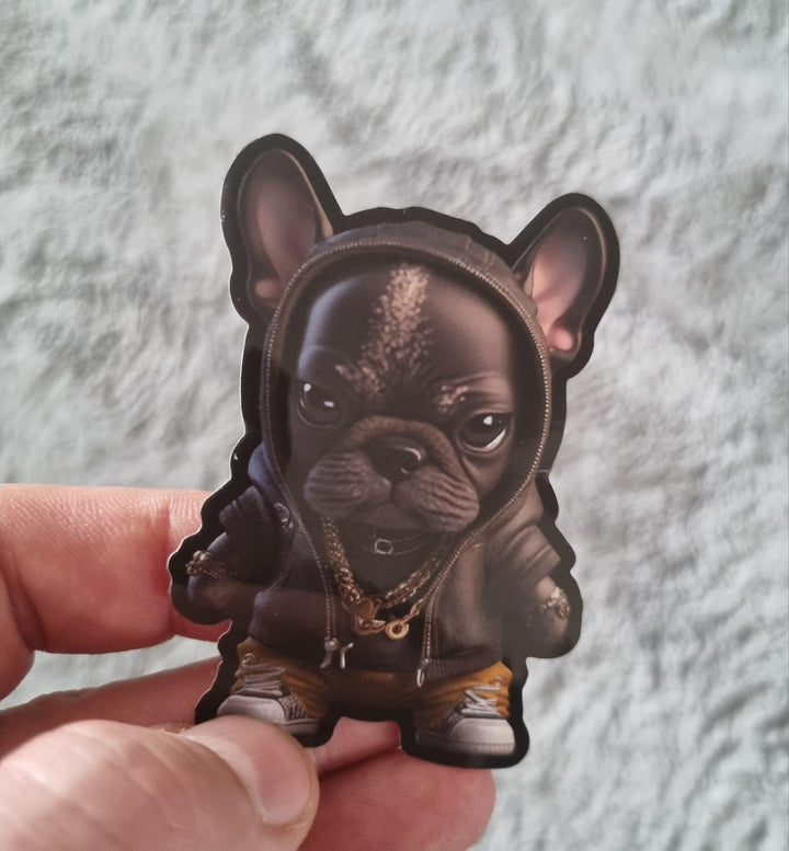 French Bulldog Mafia Aufkleber Sticker - Bobbis Store Hunde