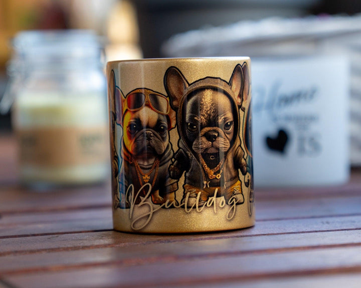 French Bulldog Mafia Tasse Gold limitierte Auflage - Bobbis Store Hunde