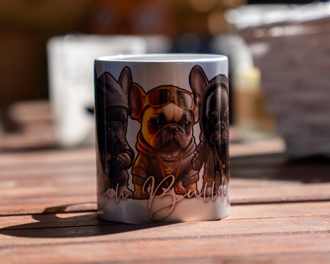 French Bulldog Mafia Tasse Silber limitierte Auflage - Bobbis Store Hunde