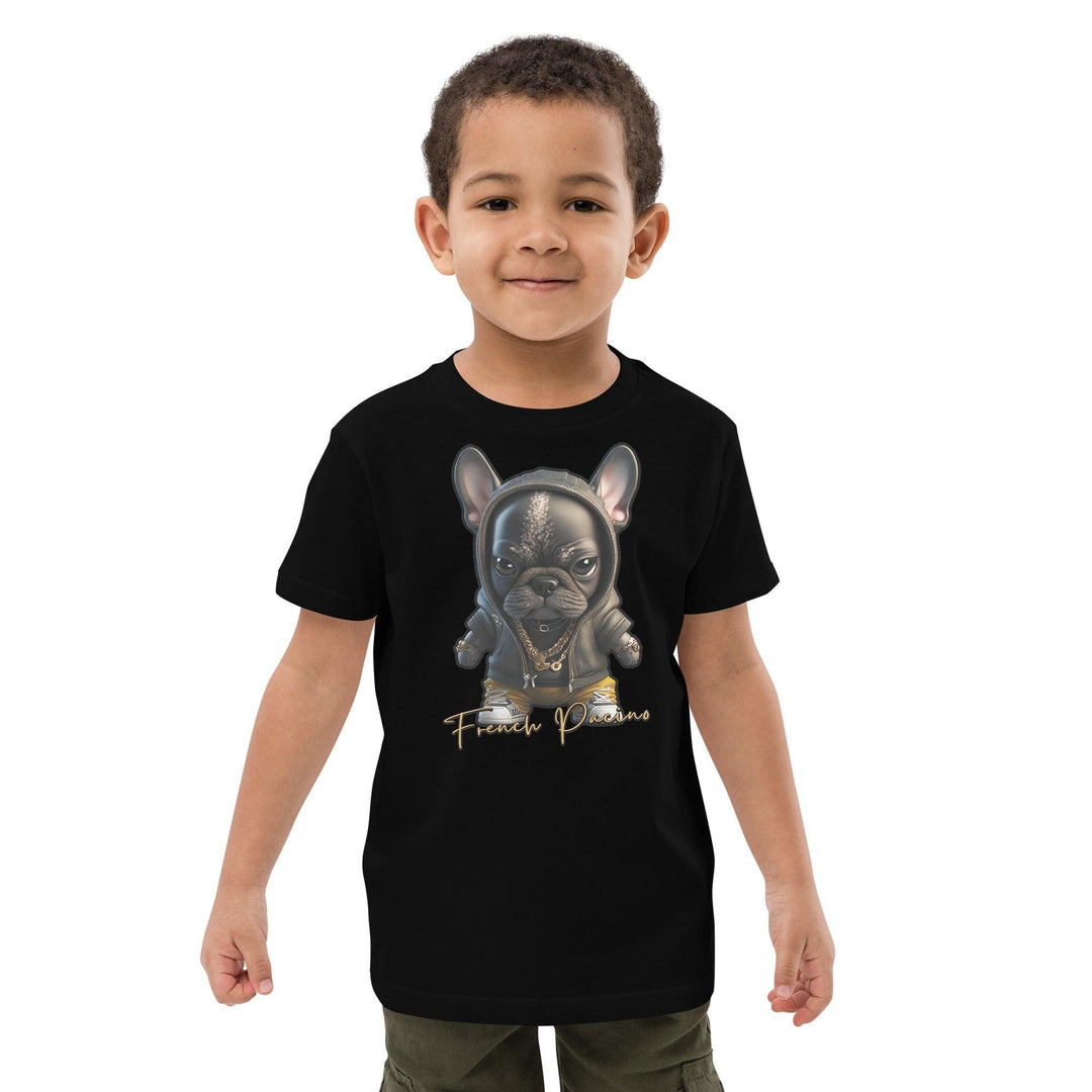 French Pacino Bio-Baumwoll-T-Shirt für Kinder - Bobbis Store Hunde