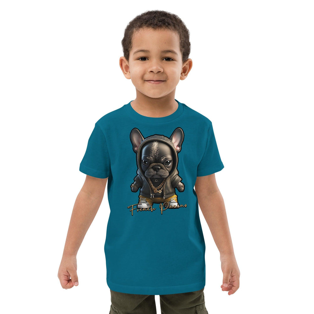 French Pacino Bio-Baumwoll-T-Shirt für Kinder - Bobbis Store Hunde