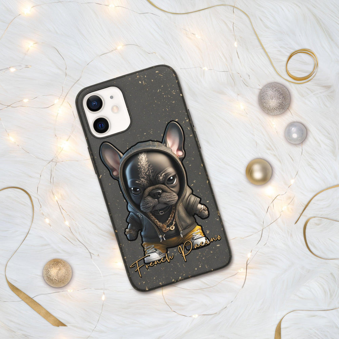 French Pacino Gesprenkelte iPhone-Hülle - Bobbis Store Hunde