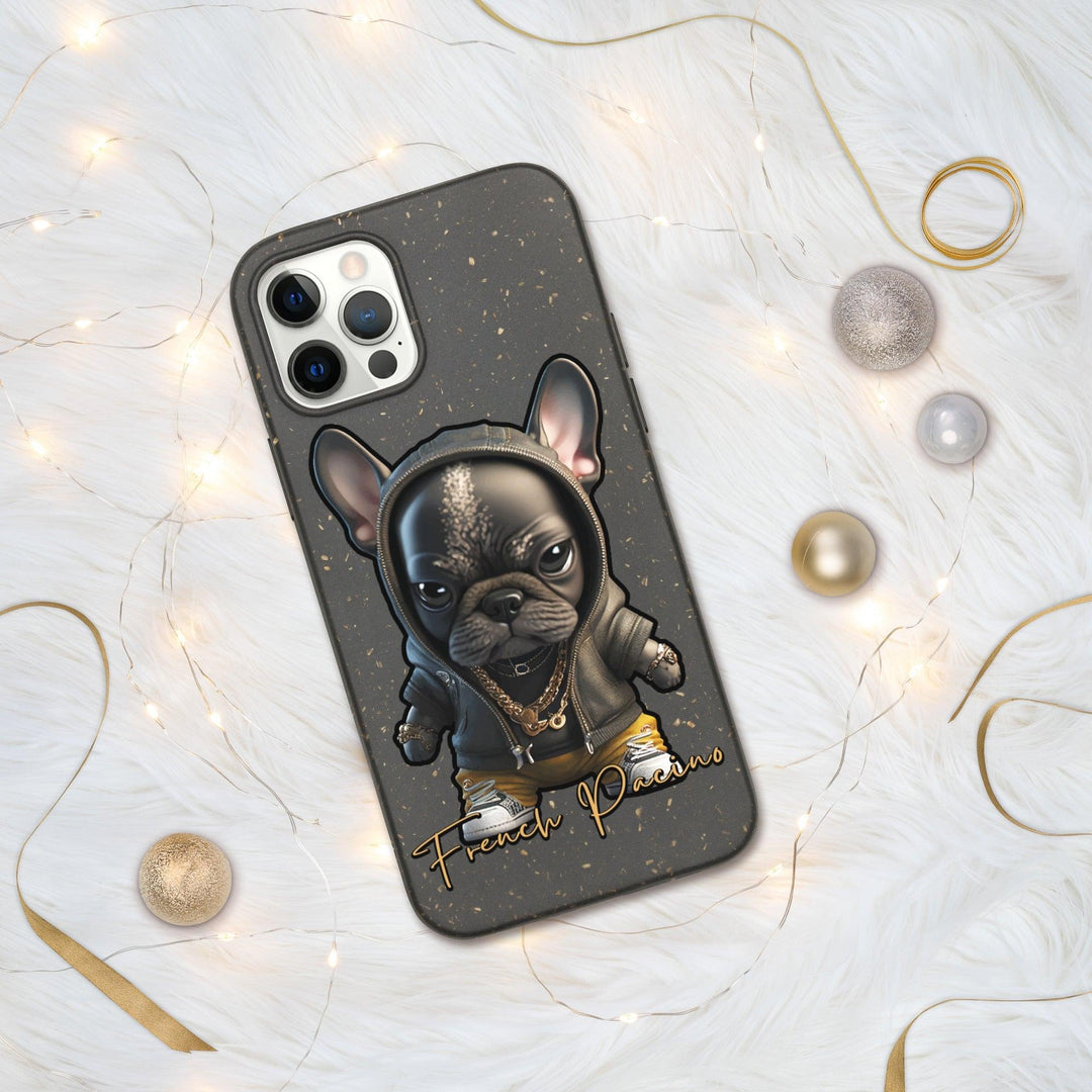 French Pacino Gesprenkelte iPhone-Hülle - Bobbis Store Hunde
