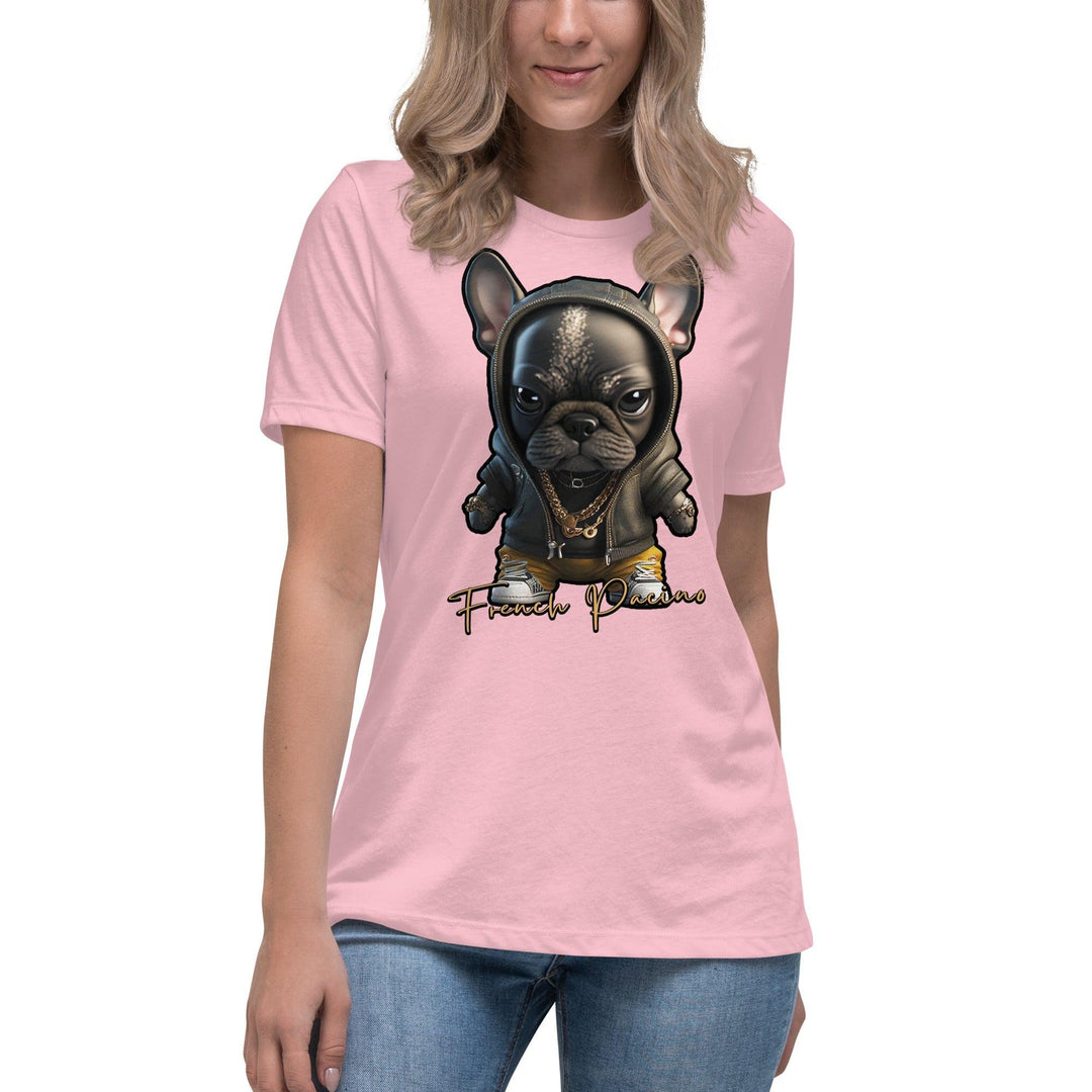 French Pacino Lockeres Damen-T-Shirt - Bobbis Store Hunde