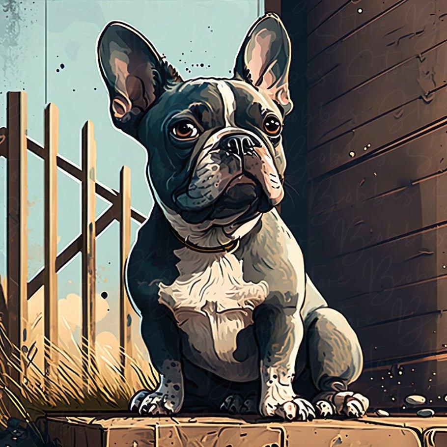 Frenchie #1 Digitaler Download - Bobbis Store Hunde