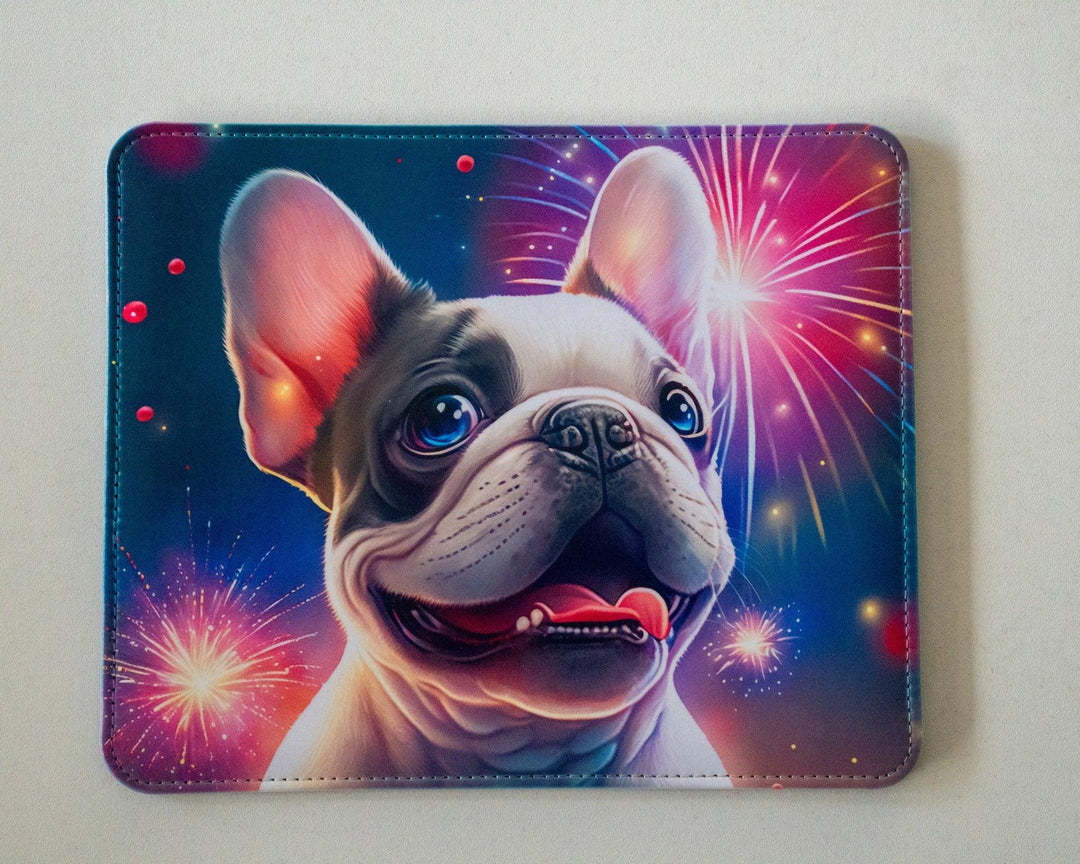 Frenchie Mousepad aus Kunstleder - Bobbis Store Hunde