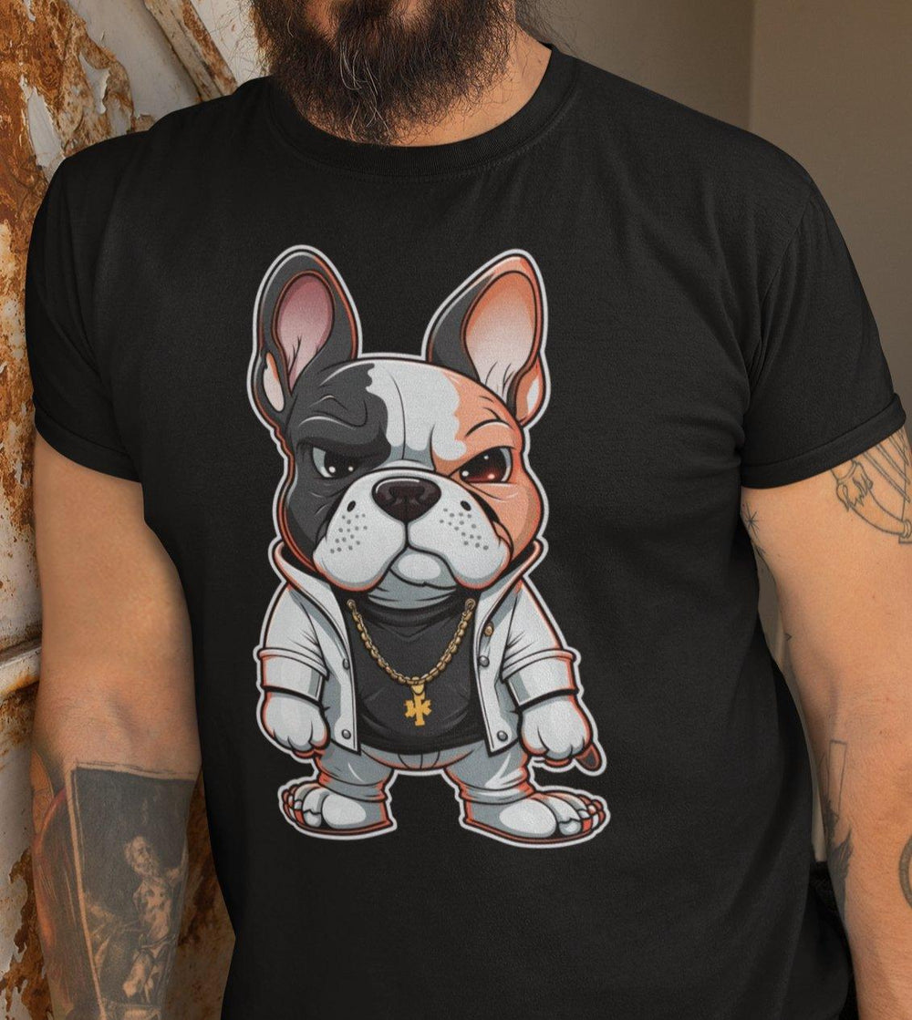 Gangster Dog #1 Unisex-Bio-Baumwoll-T-Shirt - Bobbis Store Hunde