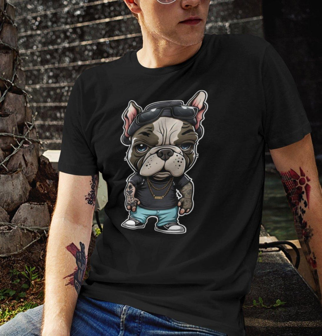 Gangster Dog #10 Unisex-Bio-Baumwoll-T-Shirt - Bobbis Store Hunde