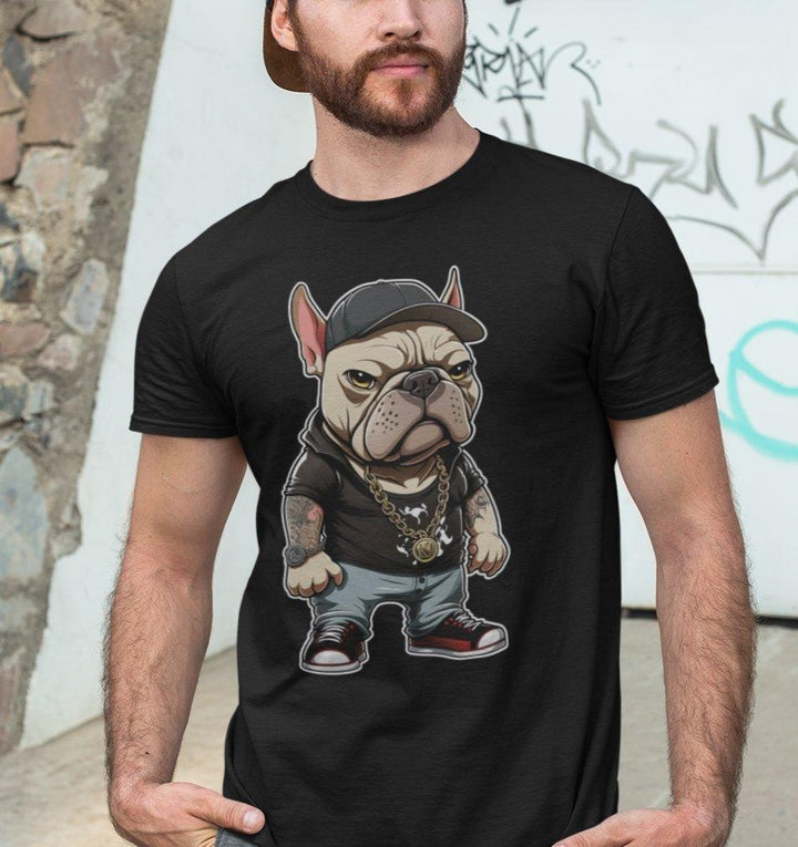 Gangster Dog #3 Unisex-Bio-Baumwoll-T-Shirt - Bobbis Store Hunde