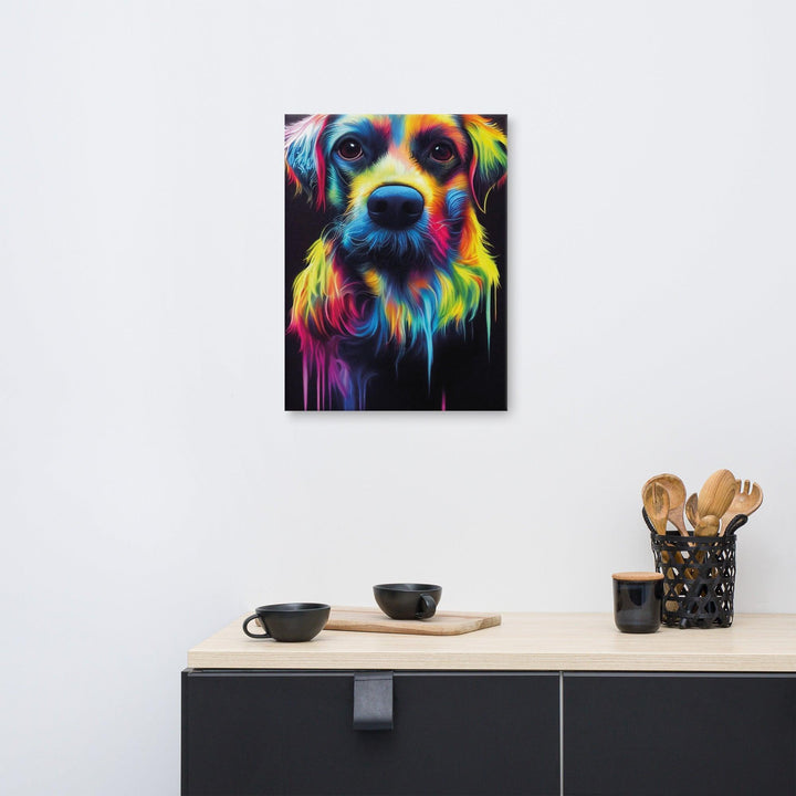 Golden Rainbow Leinwand - Bobbis Store Hunde
