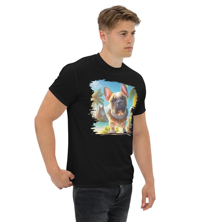 Hawaii Frenchie Klassisches Herren-T-Shirt - Bobbis Store Hunde