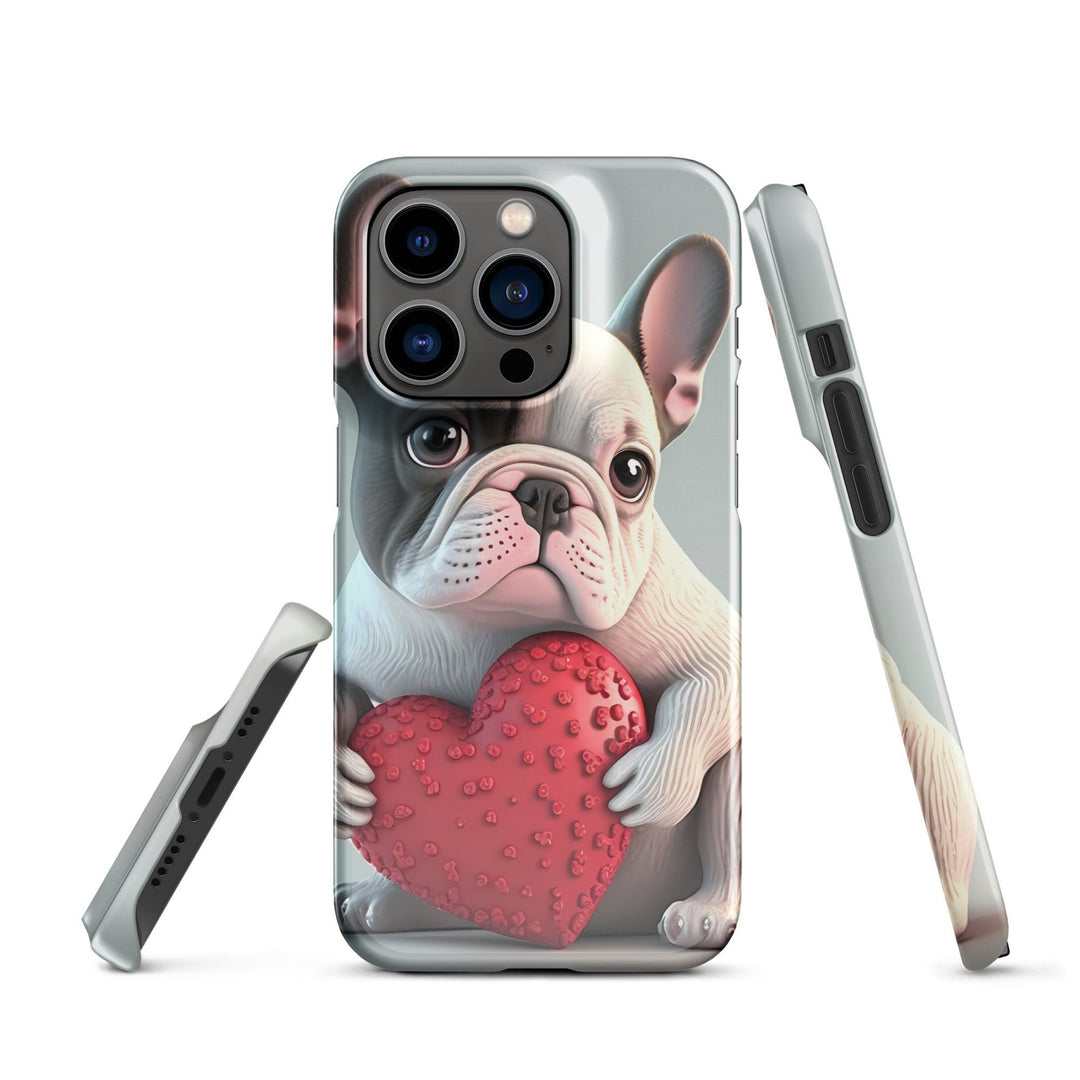 Herz Frenchie Snapcase iPhone®-Hülle - Bobbis Store Hunde