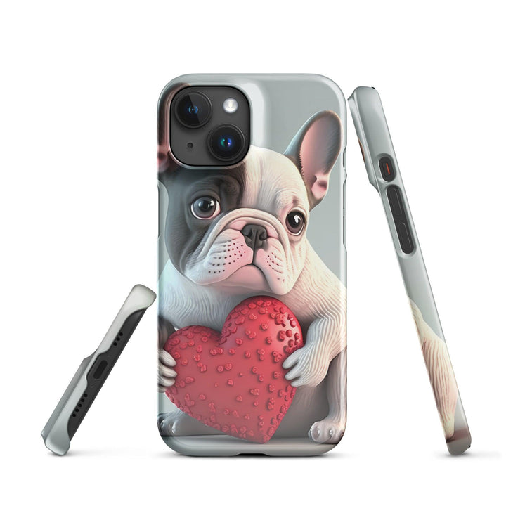 Herz Frenchie Snapcase iPhone®-Hülle - Bobbis Store Hunde