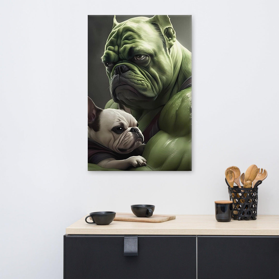 Hulk Frenchie Leinwand - Bobbis Store Hunde