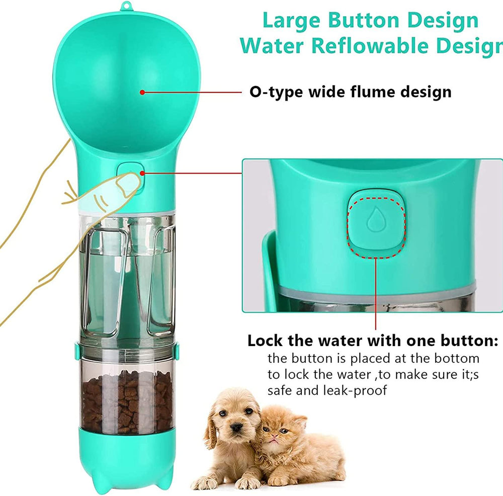 Hunde-Futterspender Tragbare Haustier Wasserflasche 500ml - Bobbis Store Hunde