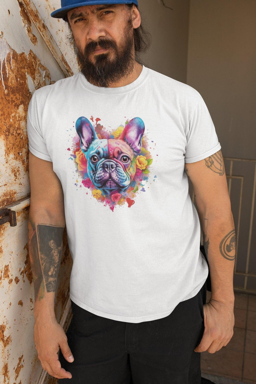 i love you Frenchie Klassisches Herren-T-Shirt - Bobbis Store Hunde