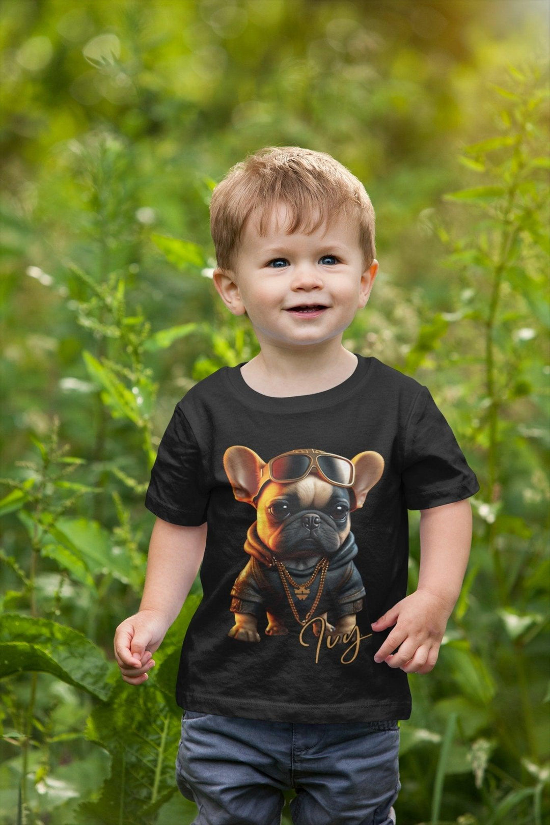 Ivy Bio-Baumwoll-T-Shirt für Kinder - Bobbis Store Hunde