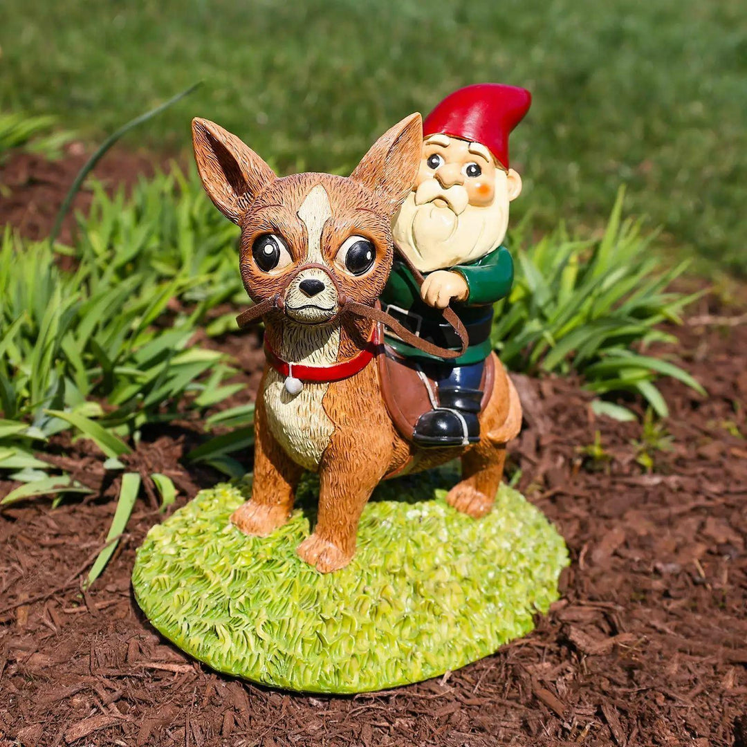 Kwirk Works Gartenzwerg – Chihuahua – 22,9 cm hoch - Bobbis Store Hunde