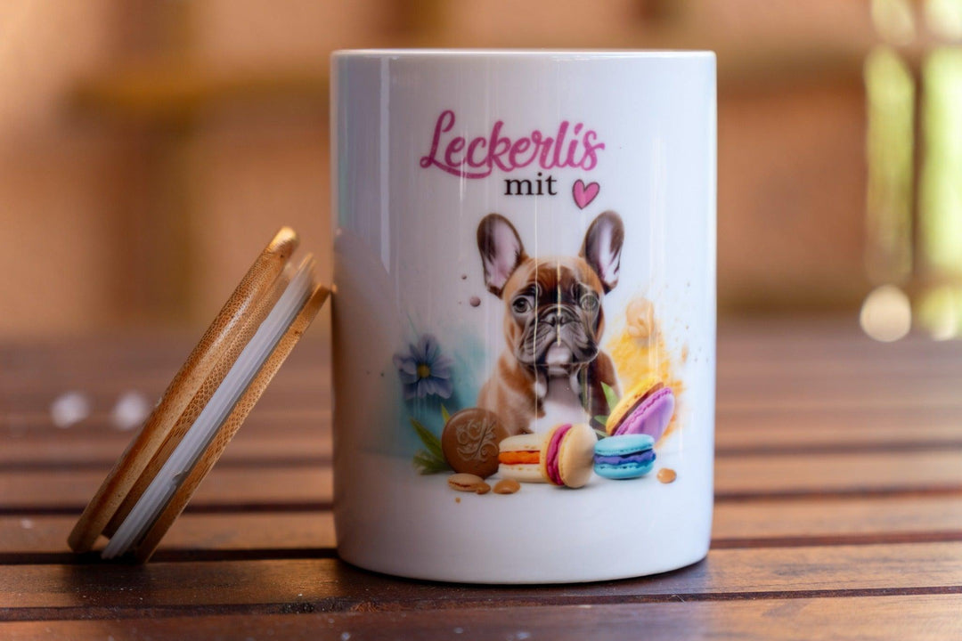 Leckerlis mit Herz -Keksdose / Leckerlidose - Bobbis Store Hunde