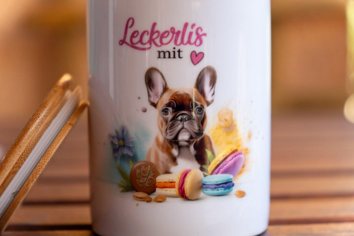 Leckerlis mit Herz -Keksdose / Leckerlidose - Bobbis Store Hunde