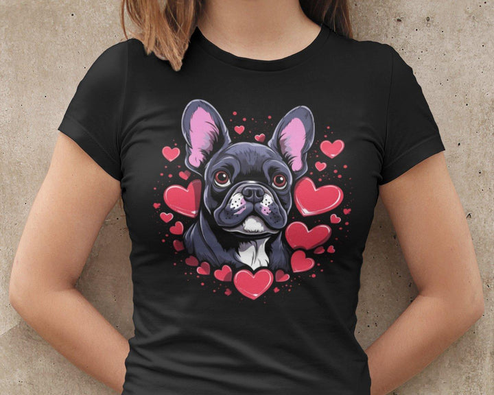 Love Hearts Lockeres Damen-T-Shirt - Bobbis Store Hunde