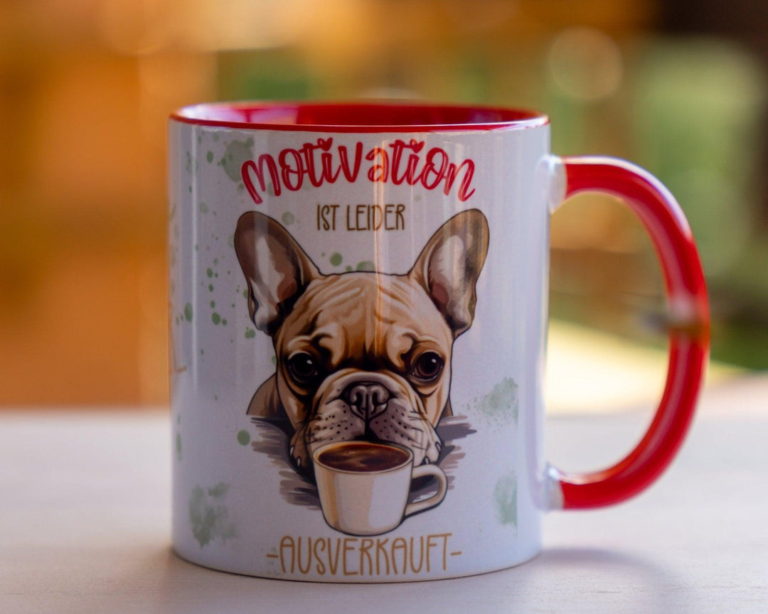 Motivation ist leider Ausverkauft - Tasse - Bobbis Store Hunde