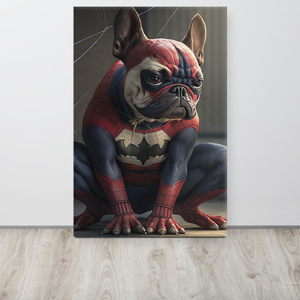 Spider Frenchie Leinwand - Bobbis Store Hunde