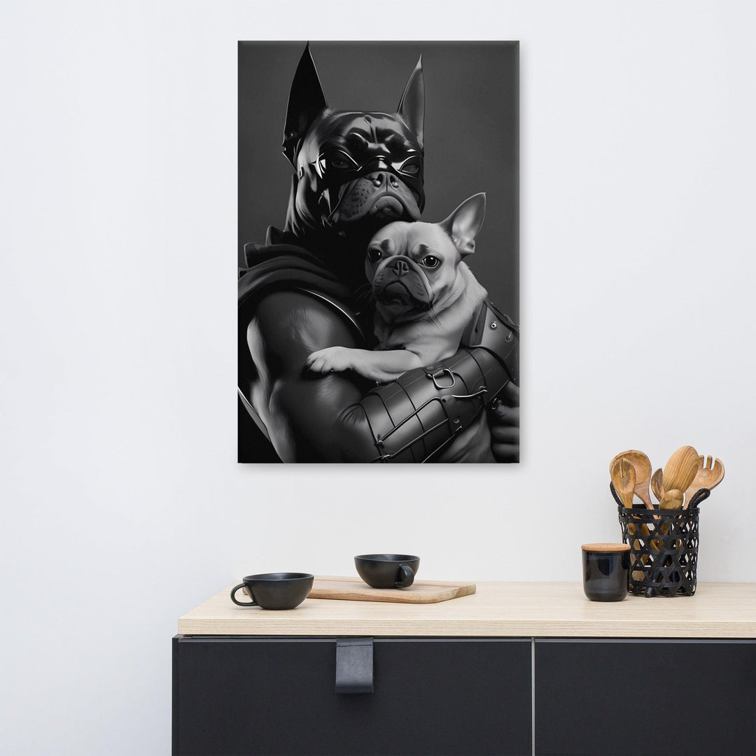 The Bat Frenchie Leinwand - Bobbis Store Hunde