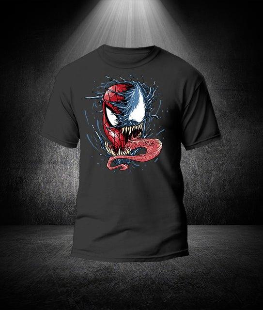 Venom vs Spiderman Unisex-Bio-Baumwoll-T-Shirt - Bobbis Store Hunde