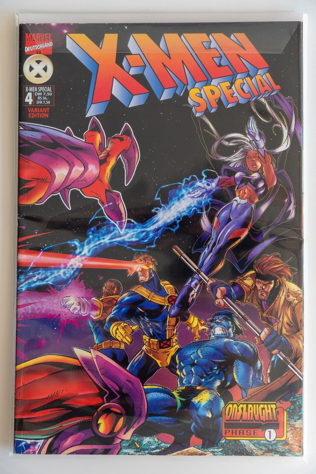 X-MEN SPECIAL (deutsch) # 4 VARIANT-EDITION - ONSLAUGHT 1 - MARVEL 1998 - Bobbis Store Hunde
